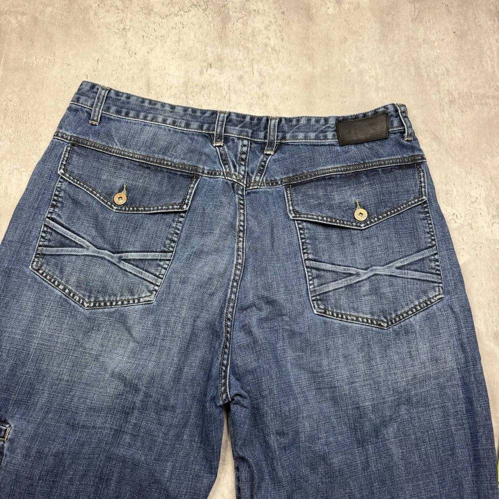 Vintage Marithe Francois Girbaud Mens Jeans 38x30 Blue Denim Baggy 90s Y2K - Picture 8 of 11